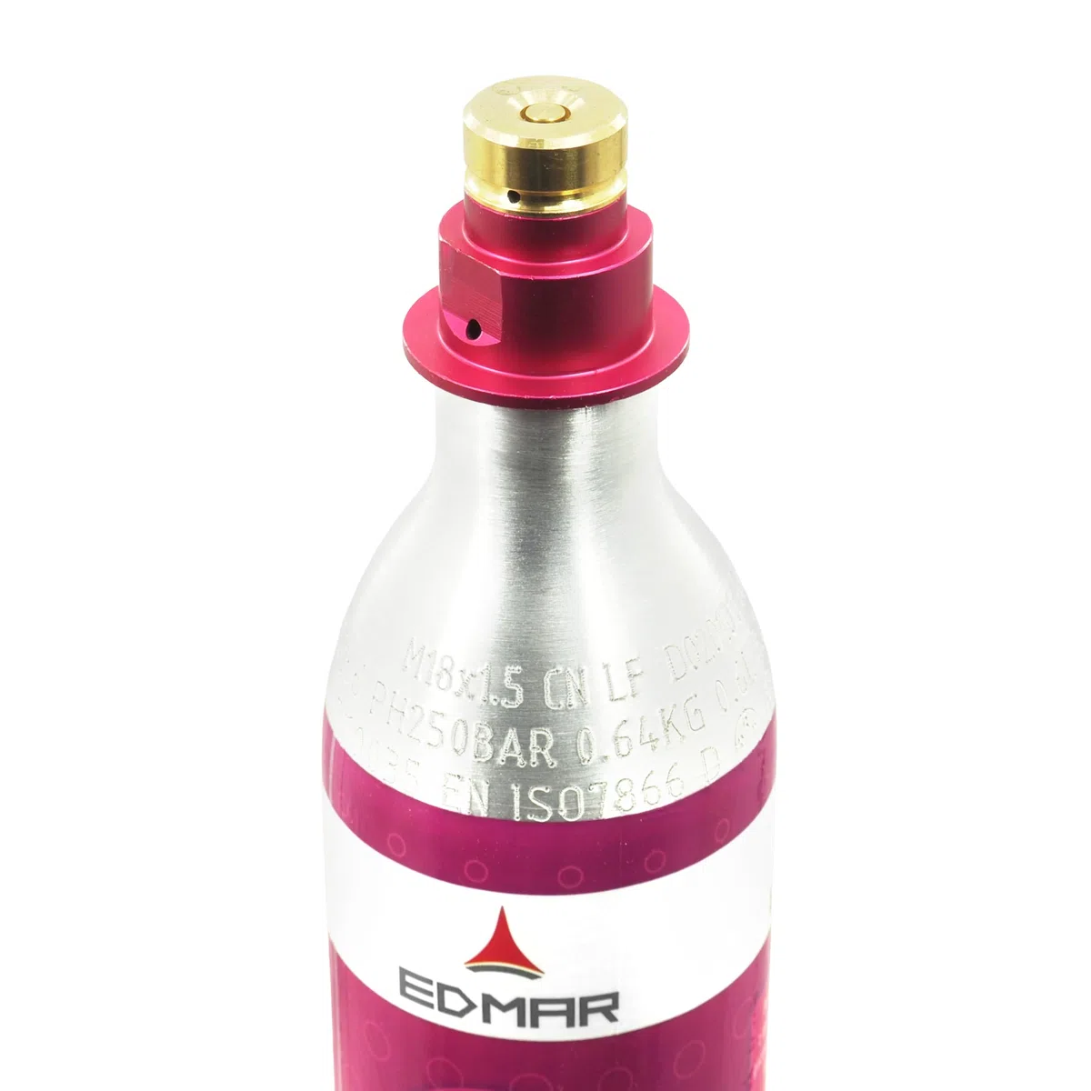 EDMAR CO2 Cilindro Quick Connect per SodaStream, fino a 60 l, in alluminio, compatibile con Art, Duo, Terra (10 pezzi)