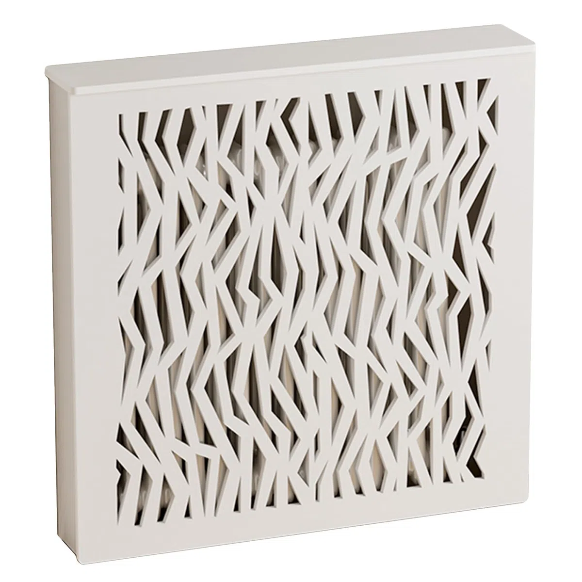 Copertura per termosifone con motivo floreale cavo, installazione senza attrezzi, conservazione sicura per il calore