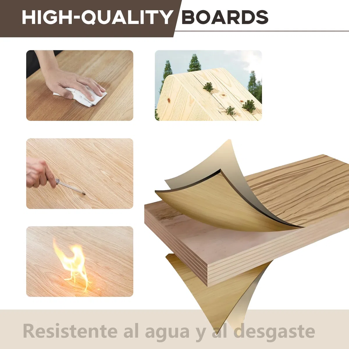Tavolo da conferenza moderno per 8-12 persone - Tavolo da ufficio in metallo robusto con gestione dei cavi rettangolare in nero bianco - ideale per uso professionale