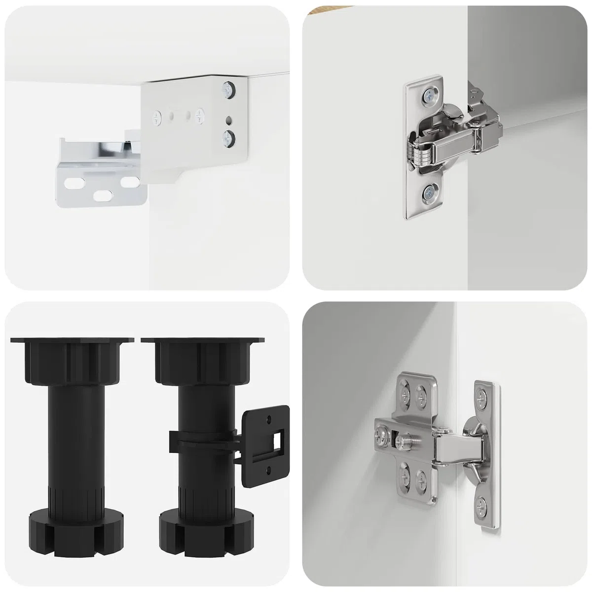Kalmar - Set di 8 mobili da cucina in legno di quercia Artisan, soluzione di archiviazione moderna, versatile, stabile, contemporaneo, per cucina, sala da pranzo
