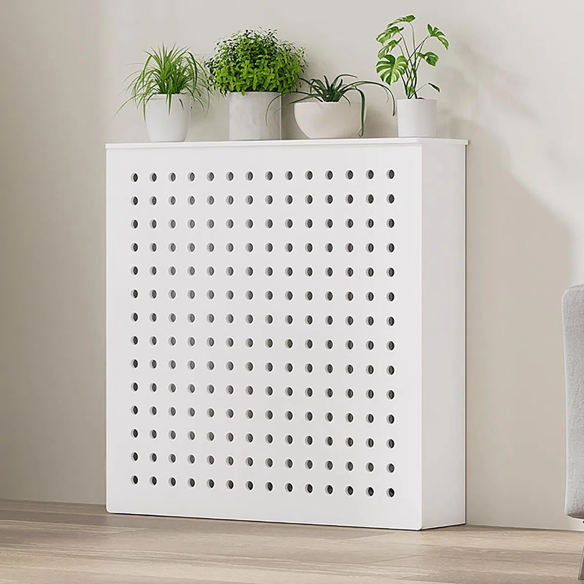 Copertura moderna per termosifone in legno, moderna copertura per griglia per radiatore, mensola per riscaldamento, facile installazione, protegge i tubi, per casa, soggiorno, camera da letto.