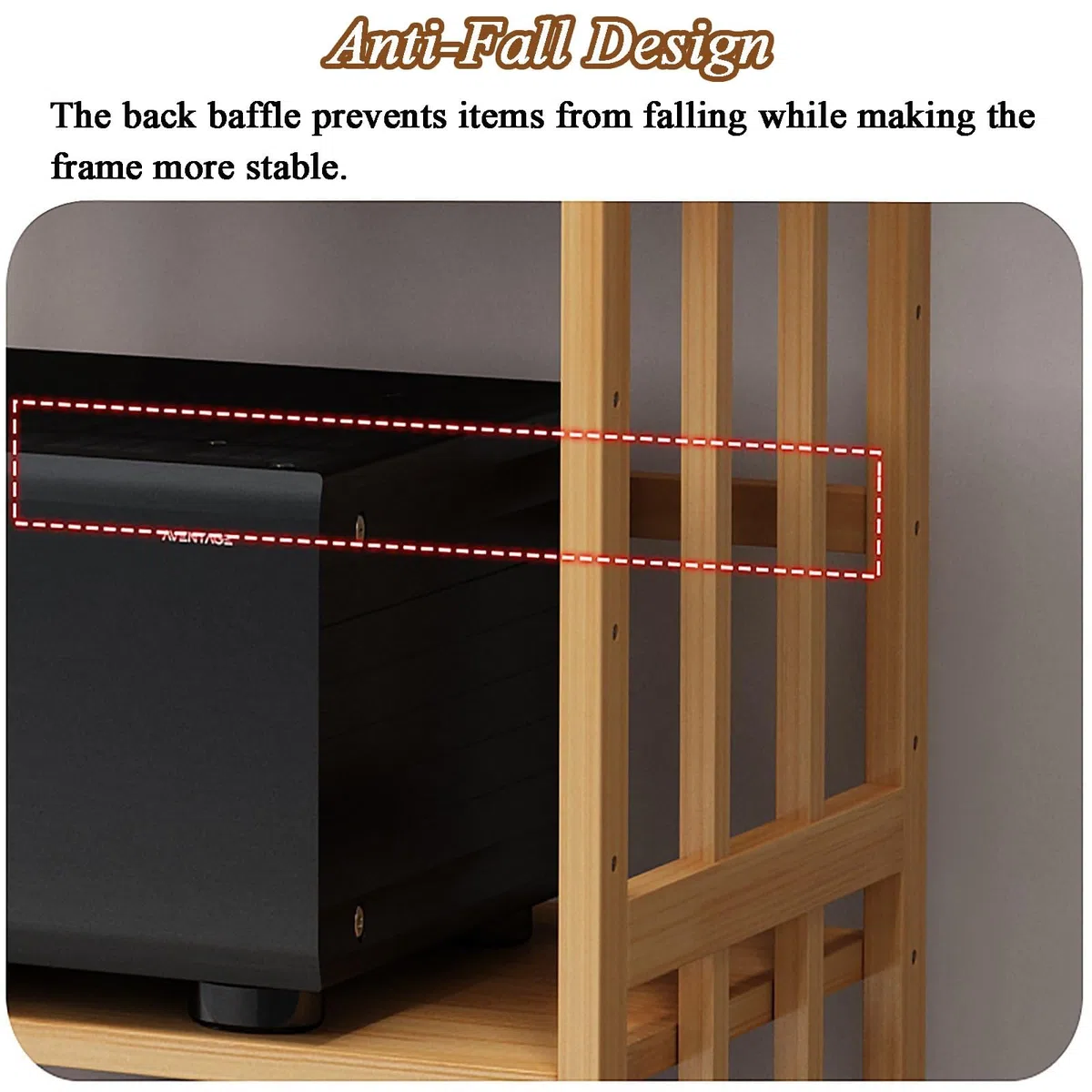 HiFi Fur Ste Cabinet, 4-Tier AV Ma Tower con ruote, Home Theater o Rack, Rolling CD Sto nd, Slish Floor nd per Home Ste System