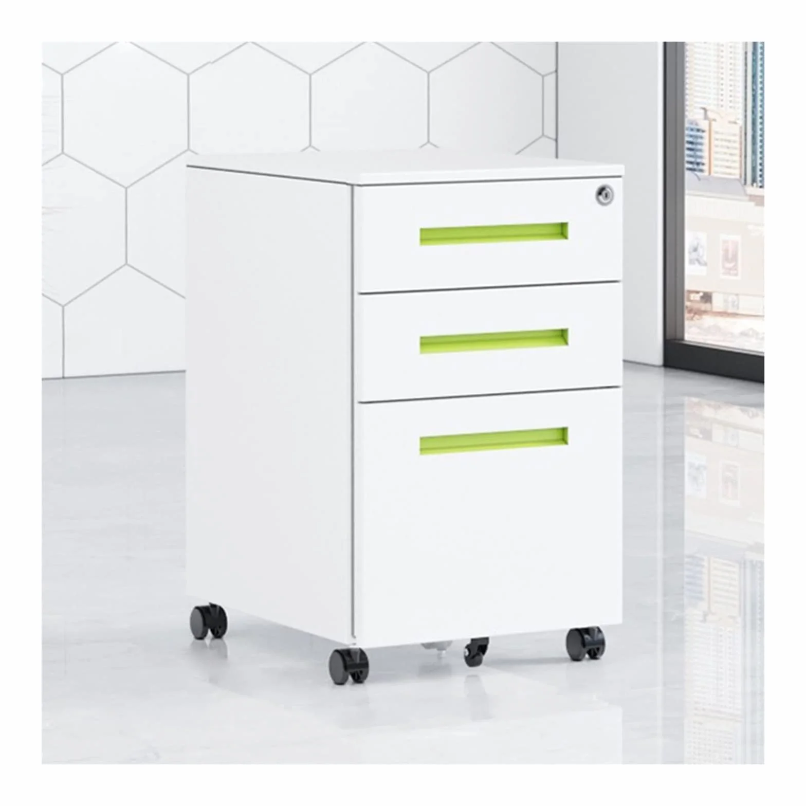 Acciaio le Archiviatore con 3 Ders chiudibile a chiave - Ufficio sicuro e nizzato Sto Solut per documenti efficienti e design Sk