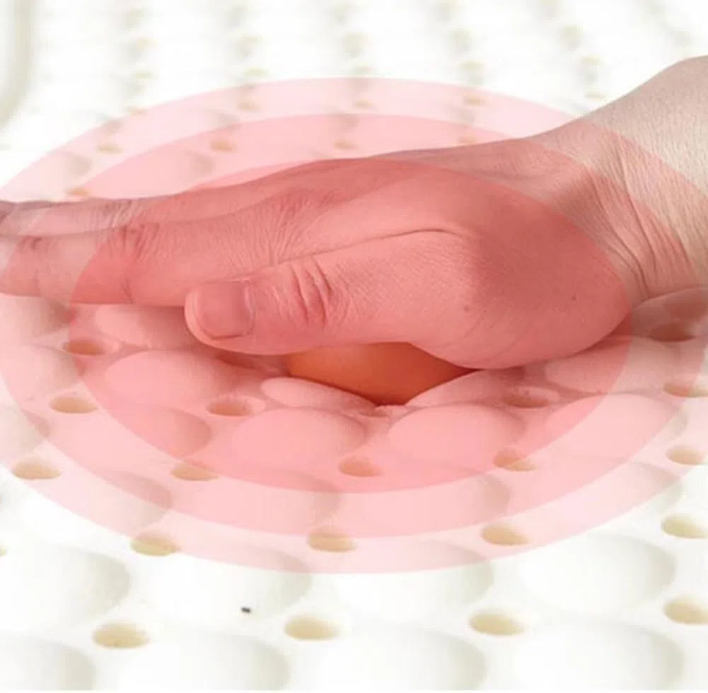 Coprimaterasso in lattice naturale (160 x 190,5 cm) – 5,1 cm di spessore, copertura morbida per il massimo comfort e sostegno, perfetto per migliorare il sonno e alleviare il dolore alla schiena