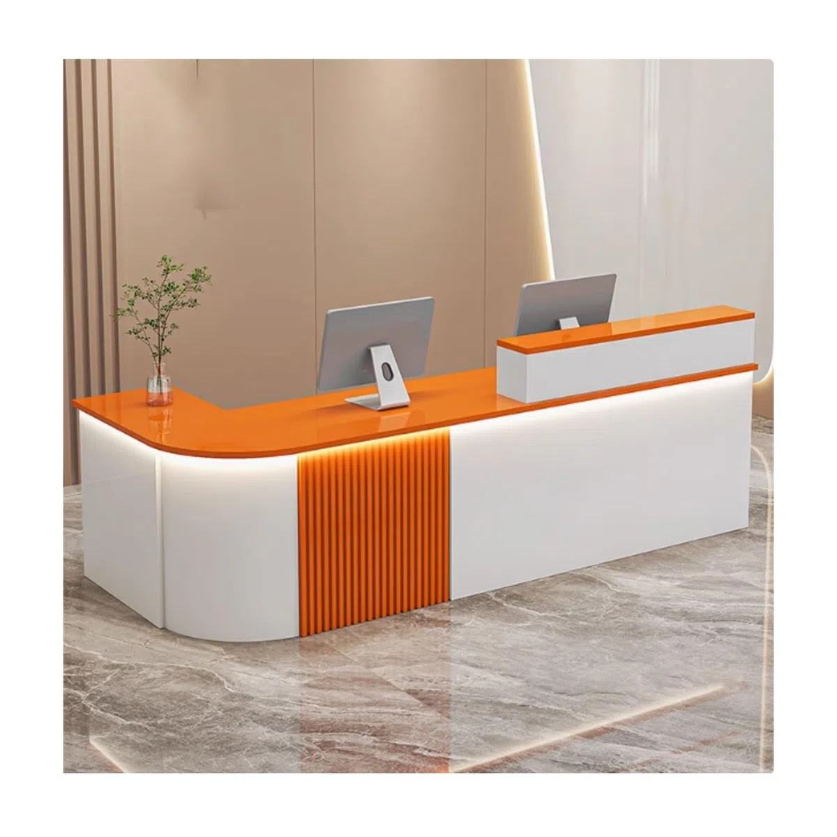 Shop– Cassettiera da ufficio con angoli arrotondati, design versatile per molteplici persone, lunghezza 140 cm, ideale per uso professionale e domestico