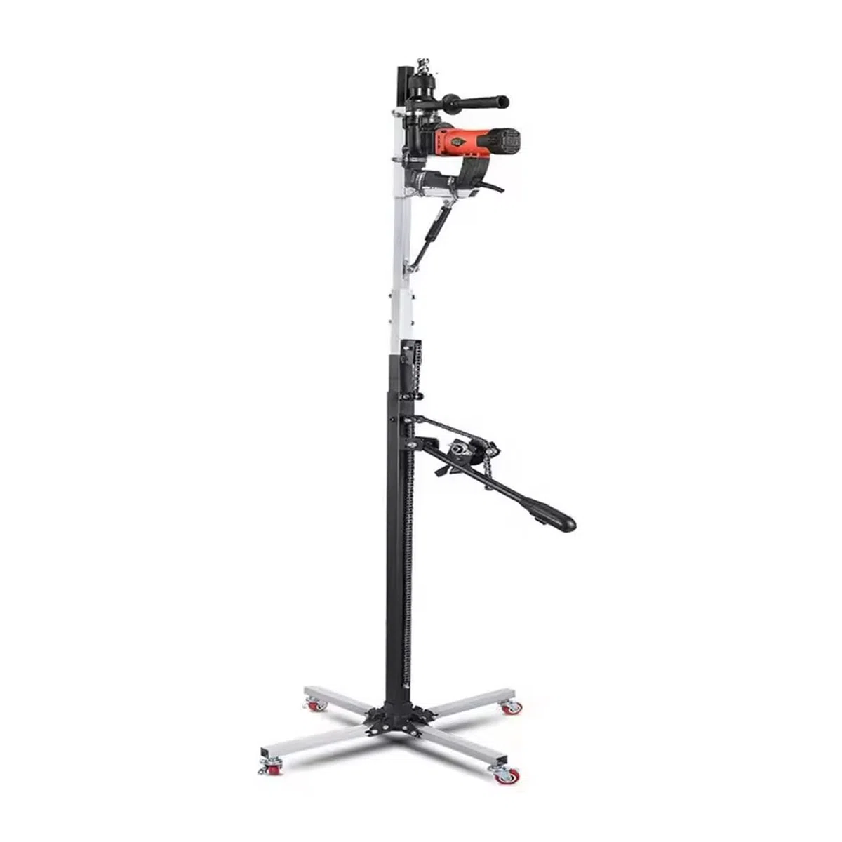 Staffa di Sollevamento Multifunzione, Staffa Fissa telescopica, Asta di Supporto per Foratura a soffitto, Trapano a percussione, utensile per Foratura