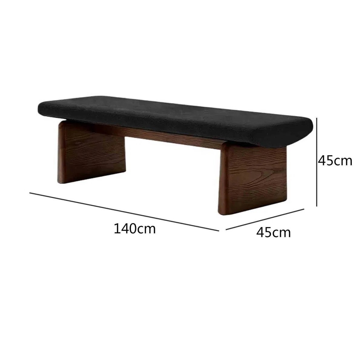Panca imbottita Divano in legno, camera da letto, panca for il tempo libero, for hotel(M)