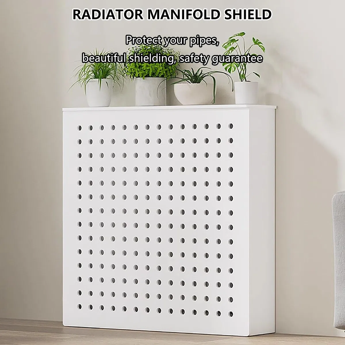 Copertura moderna per termosifone in legno, moderna copertura per griglia per radiatore, mensola per riscaldamento, facile installazione, protegge i tubi, per casa, soggiorno, camera da letto.