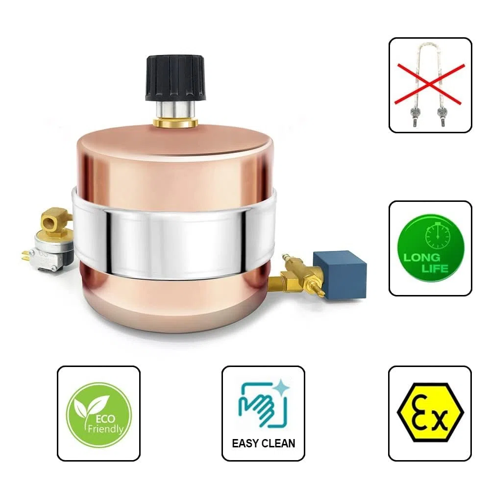 EOLO Spazzola a Vapore AV01 SP RA V5 Professionale Ricarica Automatica Pistola a Vapore Generatore di Vapore Stiro Verticale Caldaia in Rame Risparmio Energetico Anticalcare Garanzia 5 Anni A++