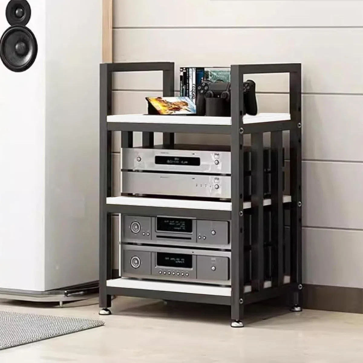 Heavy Duty AV Stand, multi-funzionale Audio Rack con ripiani regolabili