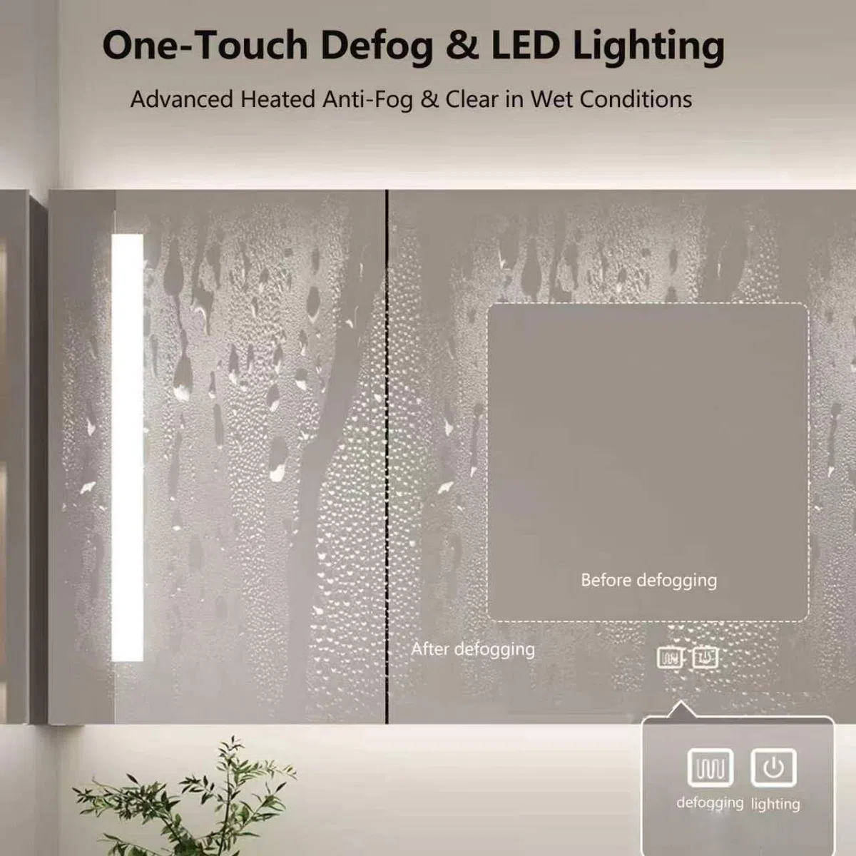 Mobile da bagno sospeso moderno da 284,5 cm, con doppio lavabo, cassetti con chiusura silenziosa, specchio intelligente antiappannamento a LED, completamente assemblato, unità da parete per bagni